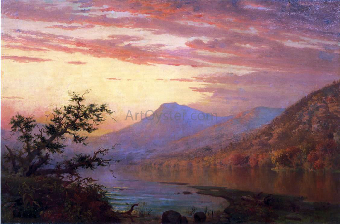 Homer Dodge Martin Sunset, Adirondack Lake - Hand Painted Oil Painting