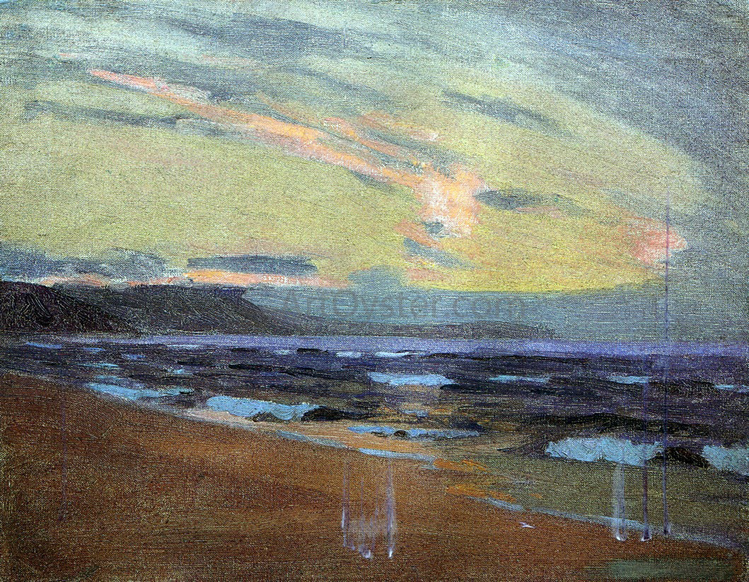 Arthur Wesley Dow Sunset at Gay Head, Martha's Vinyard, Massachusetts - Hand Painted Oil Painting