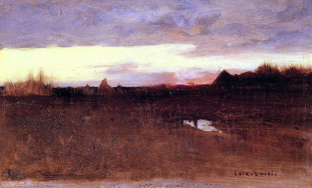 Luigi Loir Sunset - Hand Painted Oil Painting