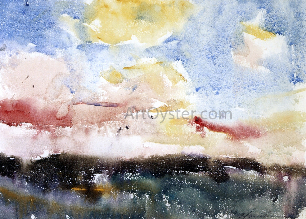 Charles Webster Hawthorne Sunset Colors - Hand Painted Oil Painting