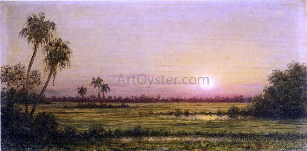 Martin Johnson Heade Sunset in Florida - Hand Painted Oil Painting