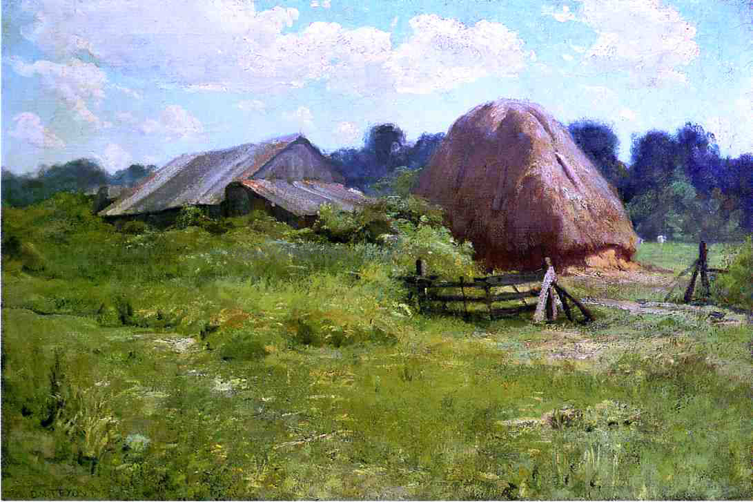 Dwight W Tryon Sunshine and Shadow - Hand Painted Oil Painting