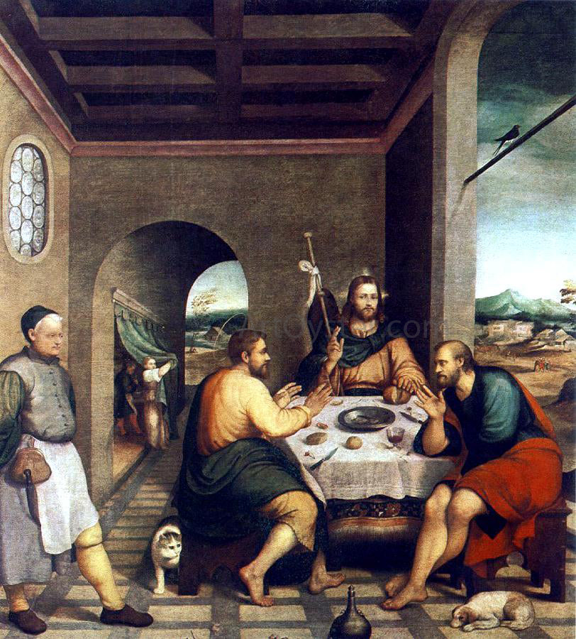  Jacopo Bassano Supper at Emmaus - Hand Painted Oil Painting