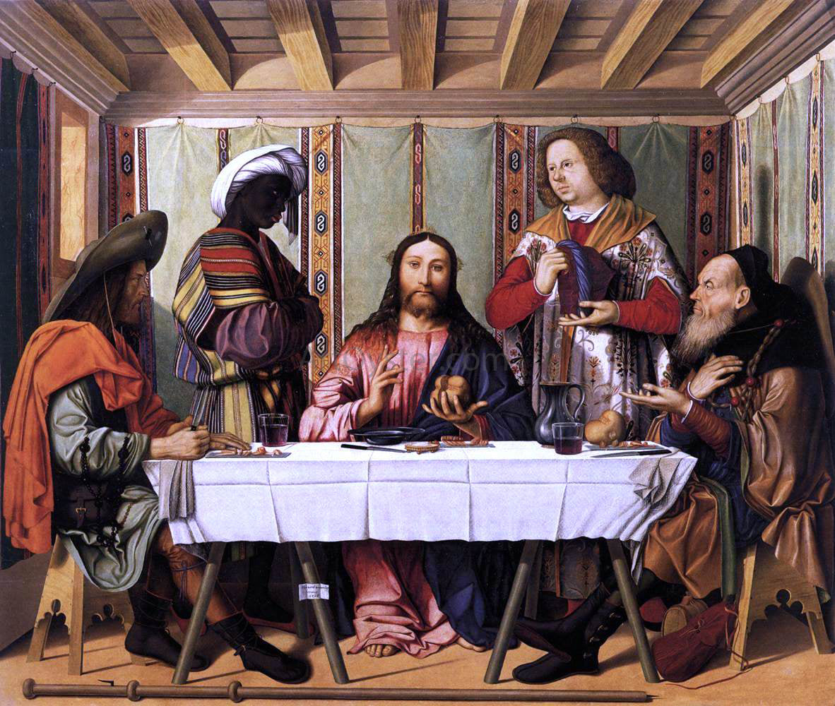Marco Marziale Supper at Emmaus - Hand Painted Oil Painting