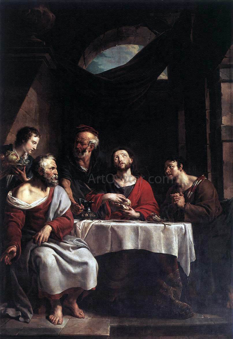 Willem Herreyns Supper at Emmaus - Hand Painted Oil Painting