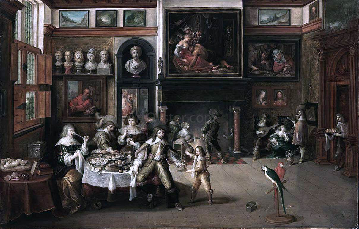 II Frans Francken Supper at the House of Burgomaster Rockox - Hand Painted Oil Painting