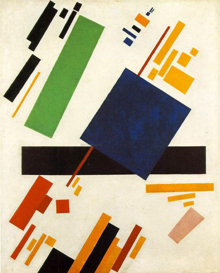 Kazimir Malevich Suprematic Painting - Hand Painted Oil Painting