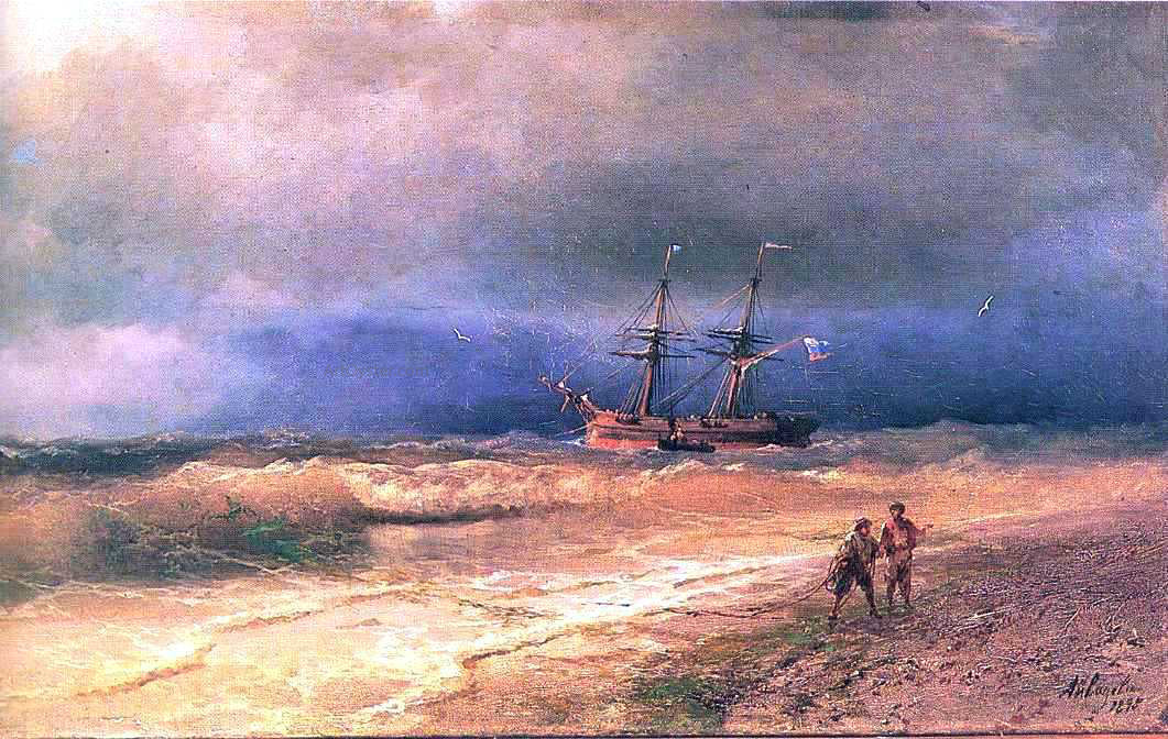 Ivan Constantinovich Aivazovsky Surf - Hand Painted Oil Painting