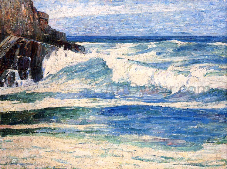 Emil Carlsen Surf Breaking on Rocks - Hand Painted Oil Painting