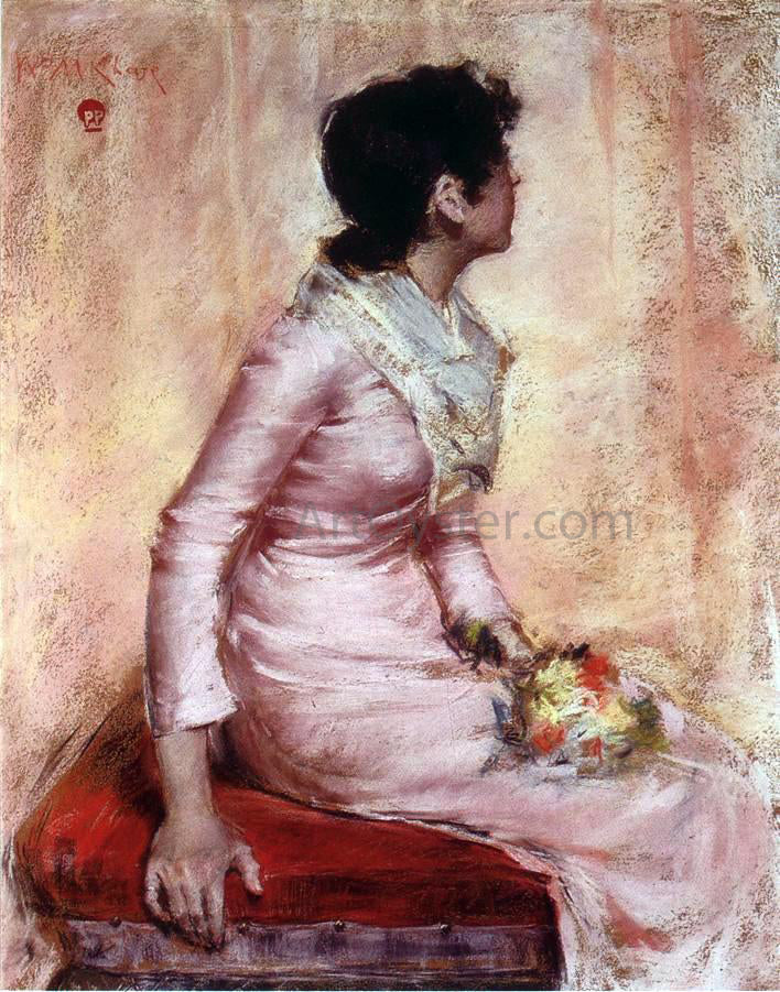 William Merritt Chase Surprise! (also known as Alice Gerson) - Hand Painted Oil Painting