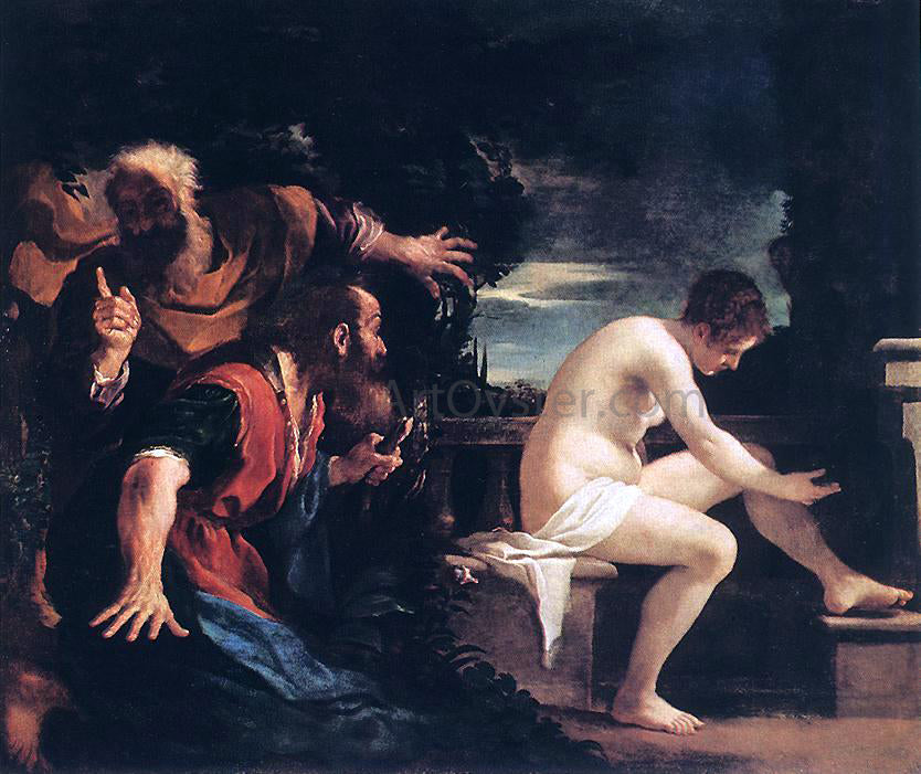Guercino Susanna and the Elders - Hand Painted Oil Painting