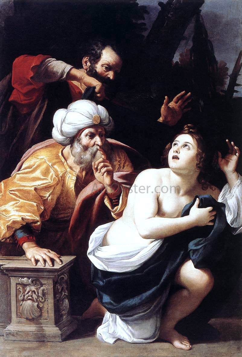Sisto Badalocchio Susanna and the Elders - Hand Painted Oil Painting