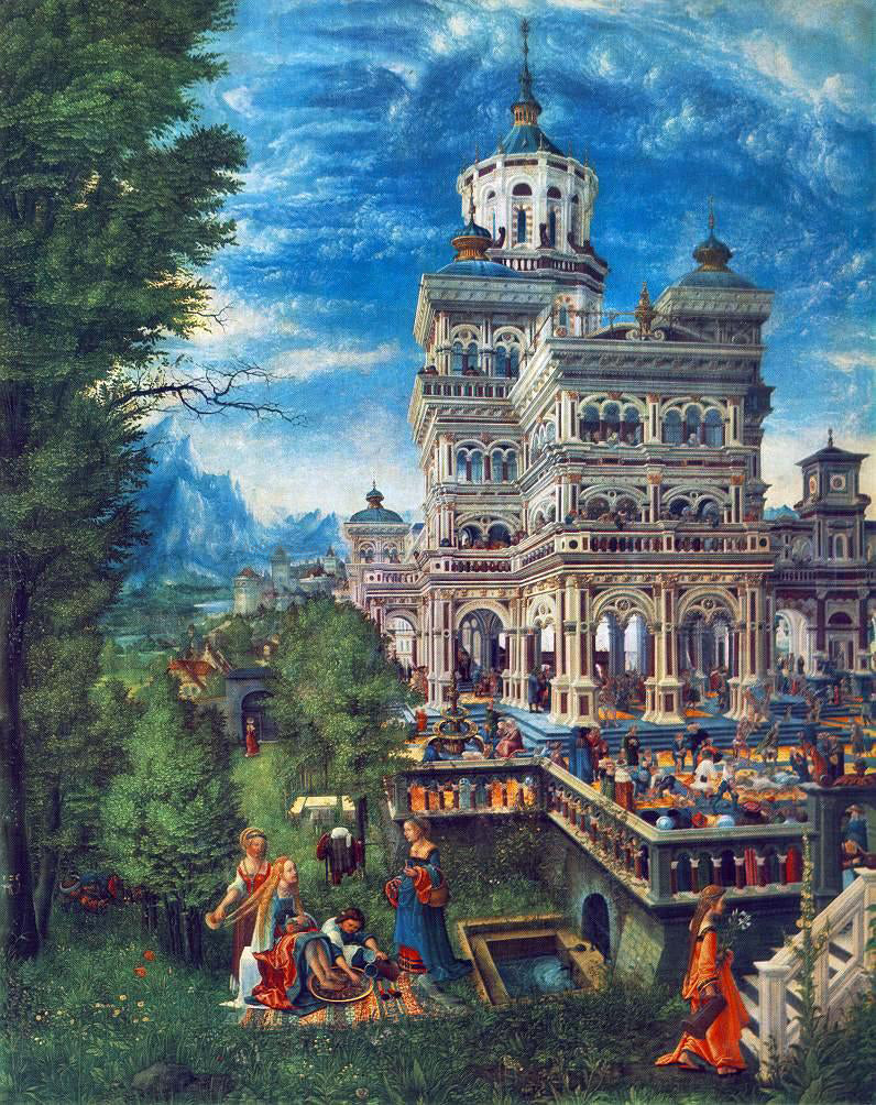 Denys Van Alsloot Susanna In The Bath And The Stoning Of The Elders - Hand Painted Oil Painting