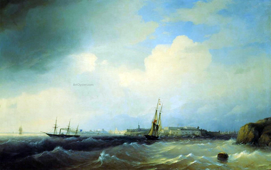 Ivan Constantinovich Aivazovsky Sveaborg - Hand Painted Oil Painting