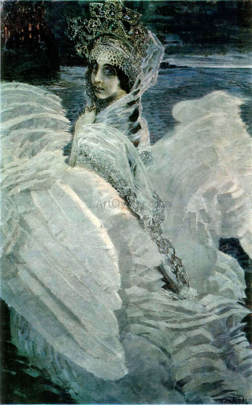 Michael Vrubel Swan-Princess - Hand Painted Oil Painting