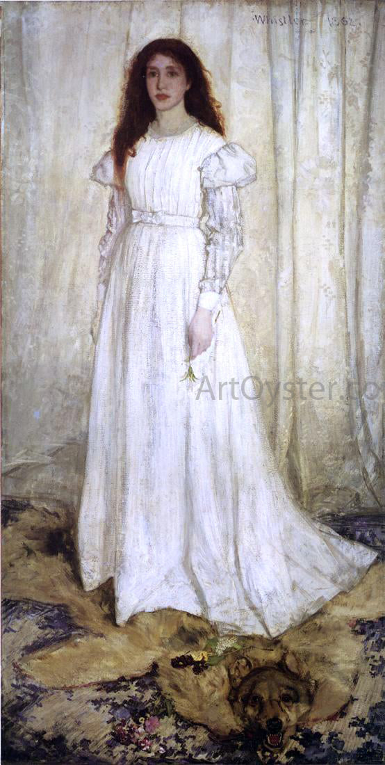 James McNeill Whistler Symphony in White, No. 1: The White Girl - Hand Painted Oil Painting
