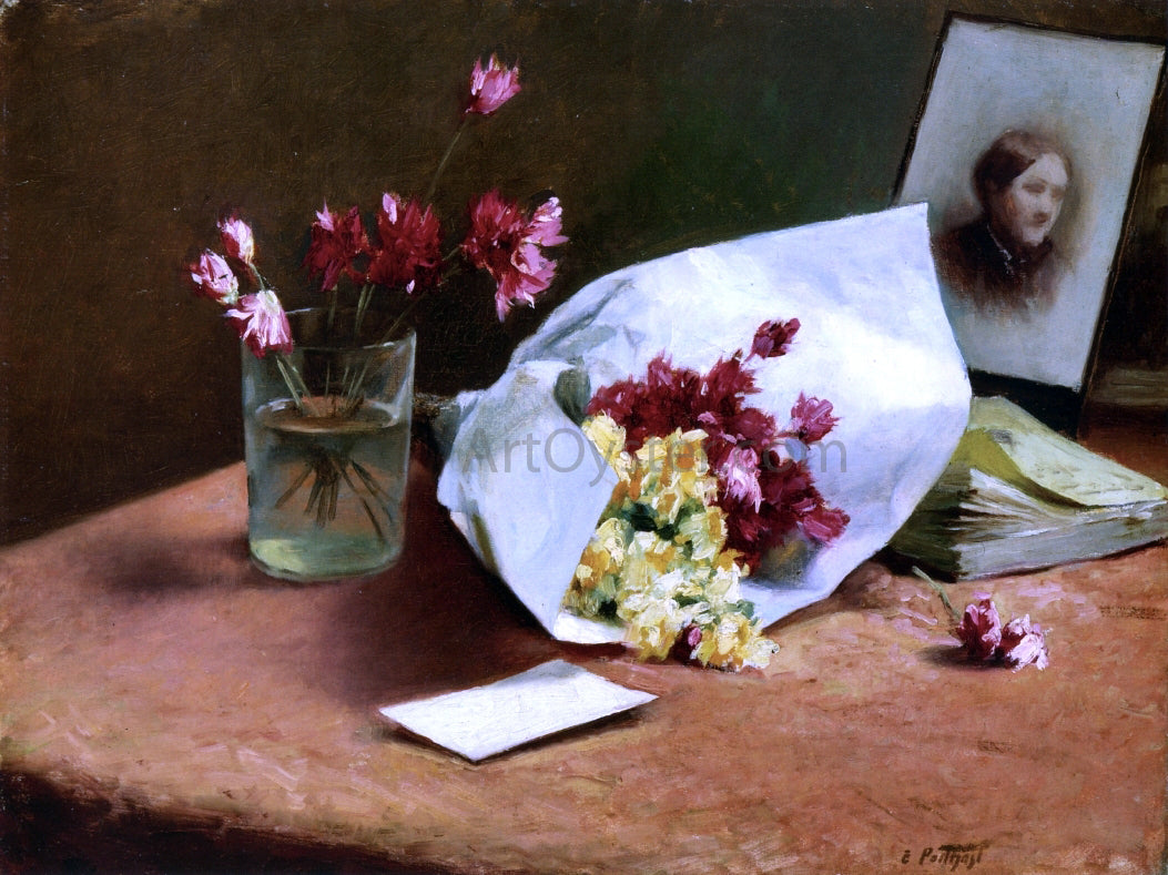 Edward Potthast Table Top Still Life - Hand Painted Oil Painting