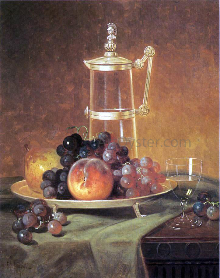 Edward C Leavitt Tabletop Still Life - Hand Painted Oil Painting