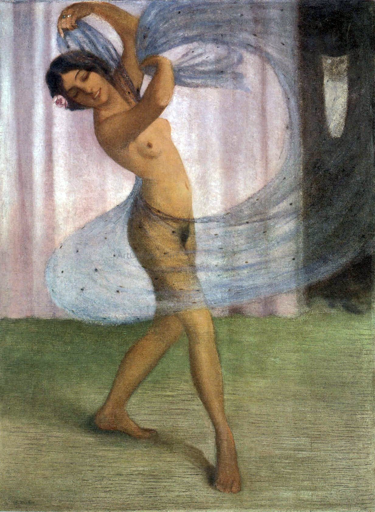  Otto Mueller Taenzerin mit Schleier - Hand Painted Oil Painting