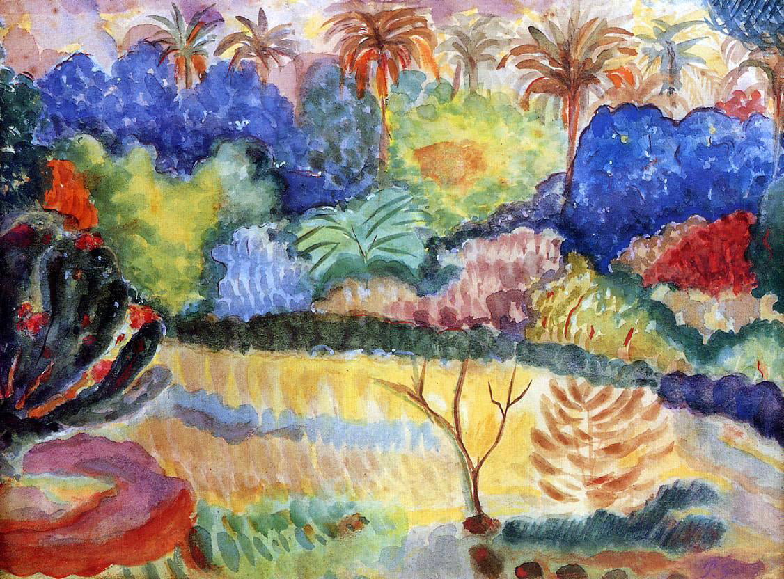 Paul Gauguin Tahitian Landscape - Hand Painted Oil Painting