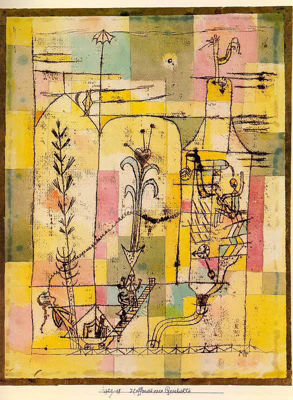 Paul Klee Tale of Hoffmann - Hand Painted Oil Painting