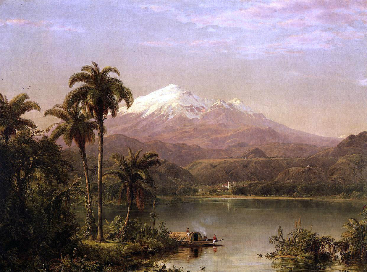 Frederic Edwin Church Tamaca Palms - Hand Painted Oil Painting