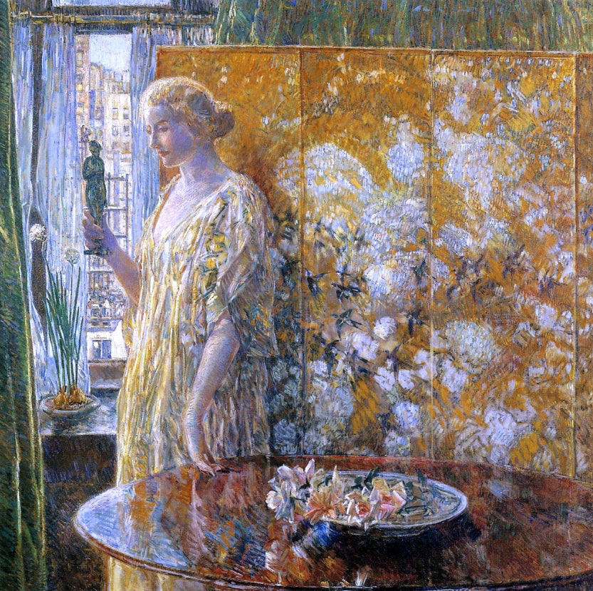 Frederick Childe Hassam Tanagra: The Builders, New York - Hand Painted Oil Painting