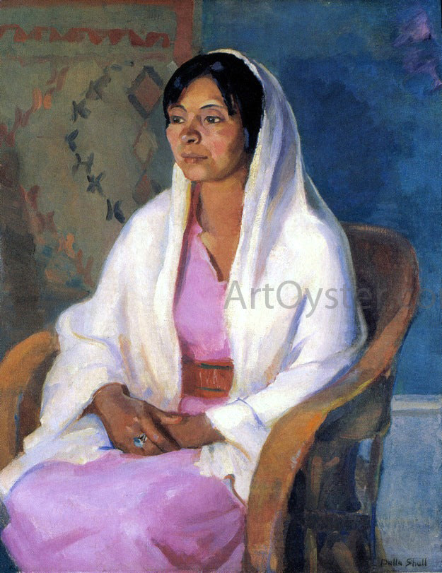 Della F Shull Taos Woman - Hand Painted Oil Painting