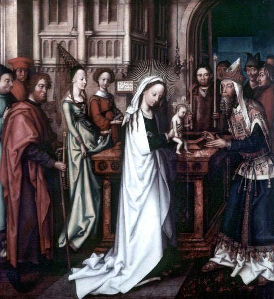 The Elder Hans Holbein Teile vom Hochaltar der Frankfurter Dominikanerkirche (Fragment) - Hand Painted Oil Painting