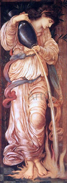 Sir Edward Burne-Jones Temperantia - Hand Painted Oil Painting