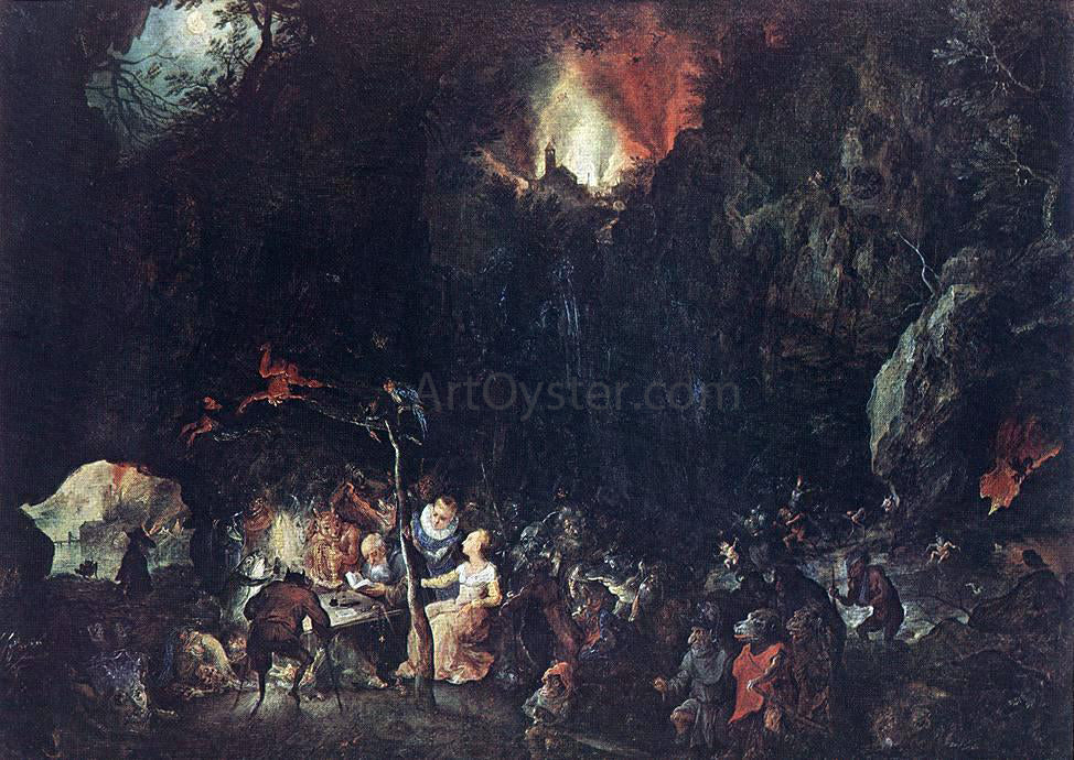 The Elder Jan Brueghel Temptation of St Anthony - Hand Painted Oil Painting