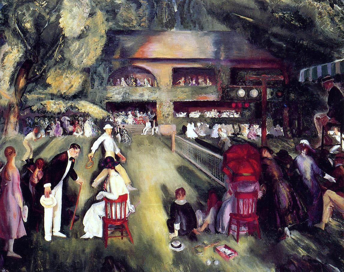 George Wesley Bellows Tennis at Newport - Hand Painted Oil Painting