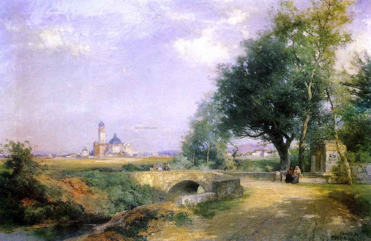Thomas Moran Teoloyucan, Mexico - Hand Painted Oil Painting