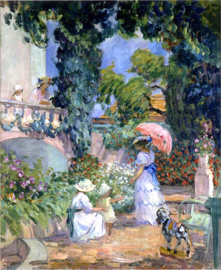 Henri Lebasque Terrace in the Garden - Hand Painted Oil Painting