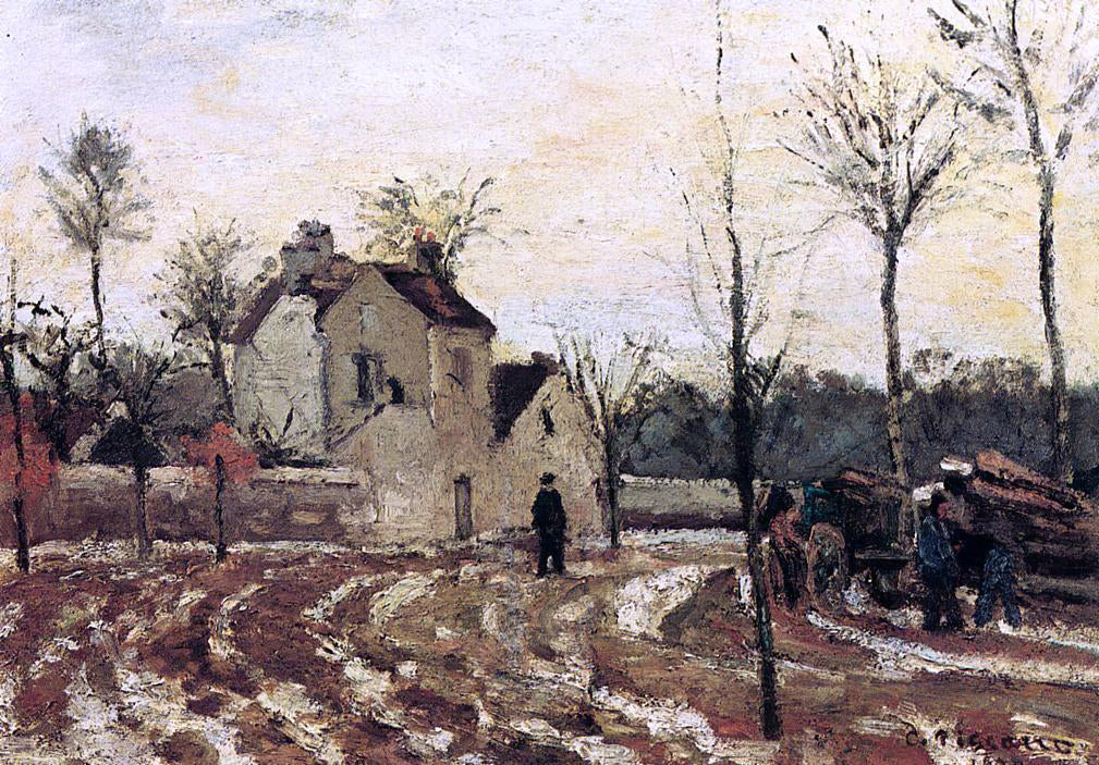 Camille Pissarro Thaw, Pontoise - Hand Painted Oil Painting