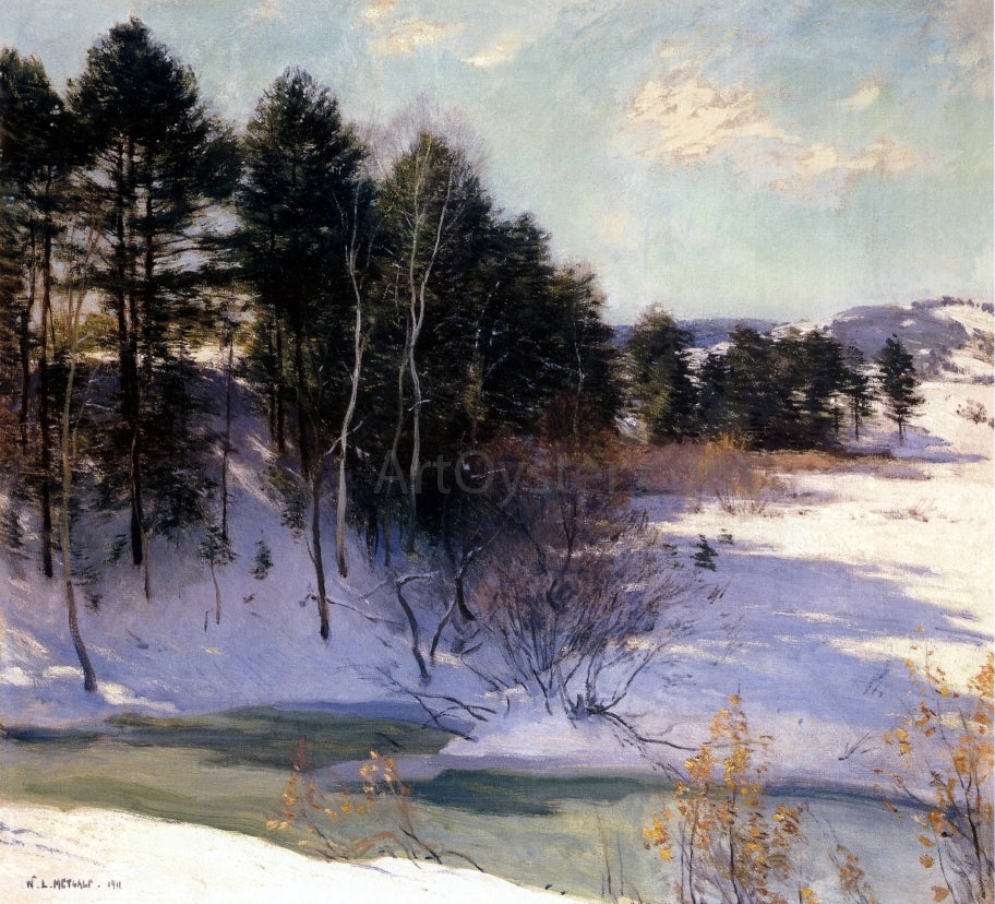 Willard Leroy Metcalf Thawing Brook - Hand Painted Oil Painting