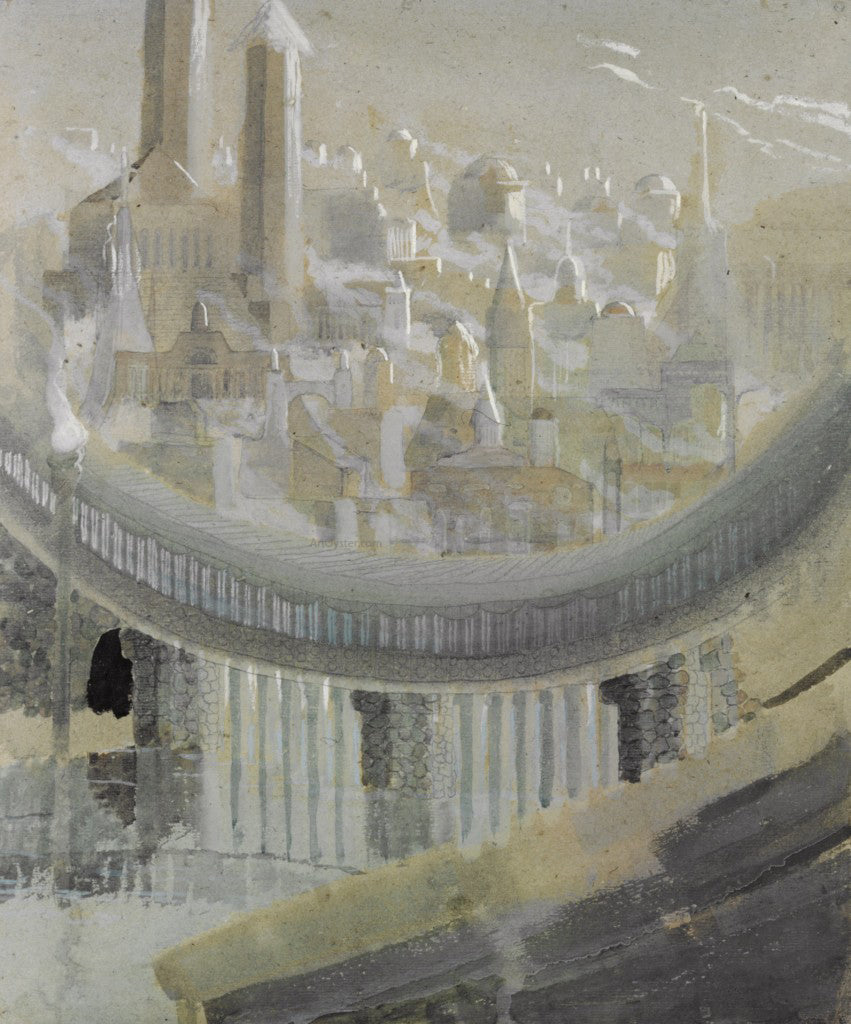 Mikalojus Ciurlionis The City - Hand Painted Oil Painting