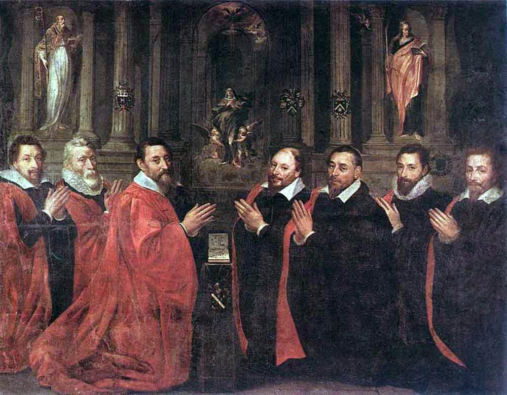 Georges Lallemant The Echevins of Paris Praying before St Genevieve - Hand Painted Oil Painting