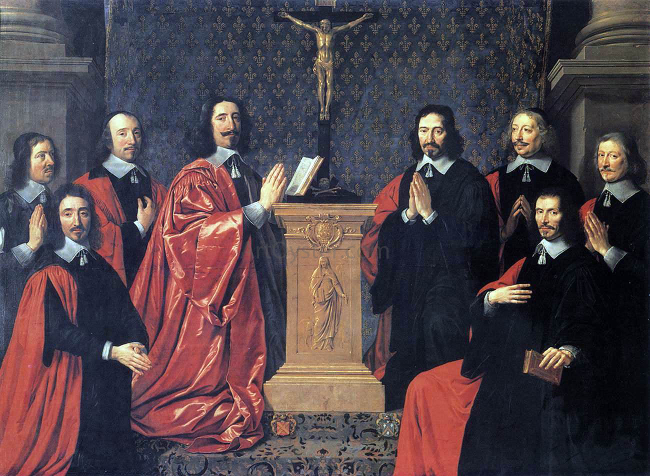 Philippe De Champaigne The Echevins of the City of Paris - Hand Painted Oil Painting