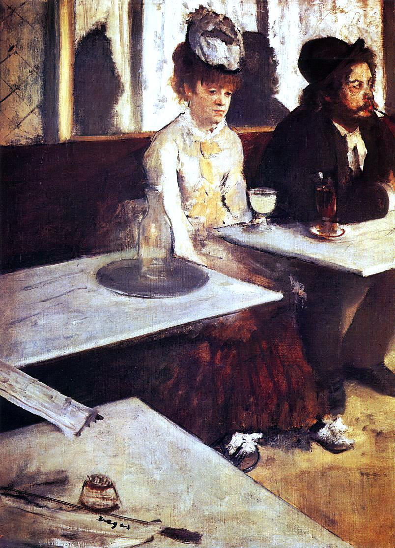 Edgar Degas The Absinthe Drinker - Hand Painted Oil Painting