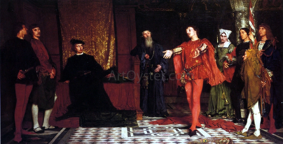 Ladislas Von Czachorski The Actors before Hamlet - Hand Painted Oil Painting