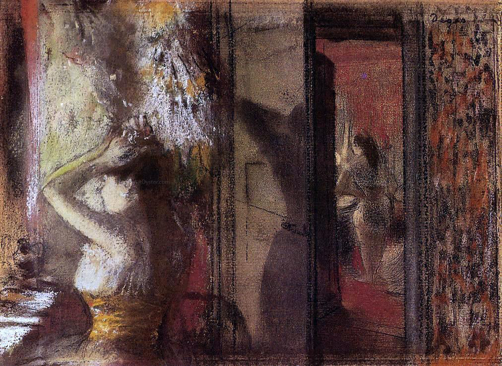 Edgar Degas The Actresses Dressing Room - Hand Painted Oil Painting