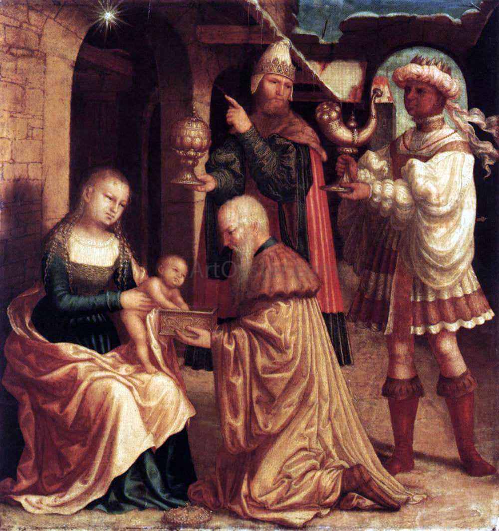 Master ab Monogram The Adoration of the Magi - Hand Painted Oil Painting
