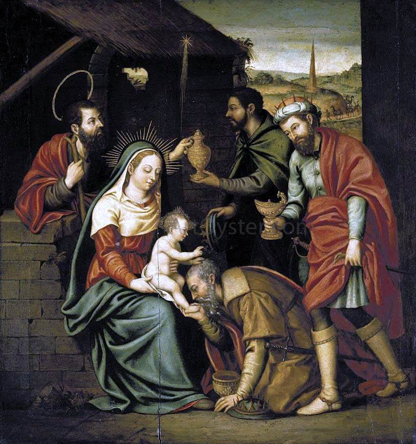  Nicolas Borras The Adoration of the Magi - Hand Painted Oil Painting