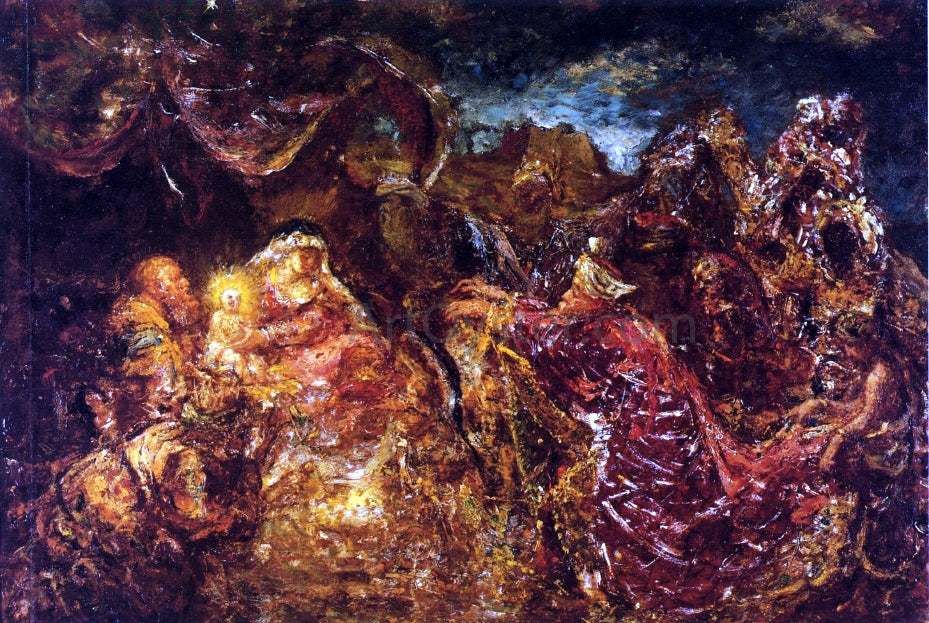 Adolphe-Joseph-Thomas Monticelli The Adoration of the Magi - Hand Painted Oil Painting