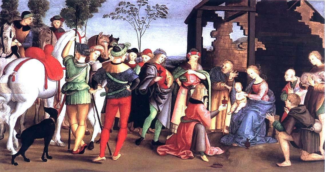 Raphael The Adoration of the Magi (Oddi altar) - Hand Painted Oil Painting