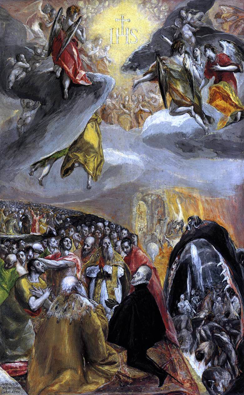 El Greco The Adoration of the Name of Jesus - Hand Painted Oil Painting