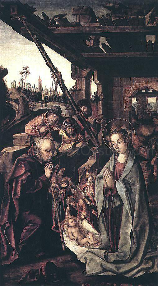 The Younger Rodrigo De Osona The Adoration of the Shepherds - Hand Painted Oil Painting