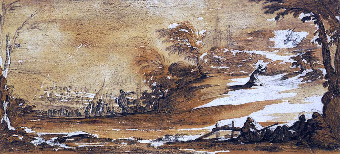 Jacques Callot The Agony in the Garden - Hand Painted Oil Painting