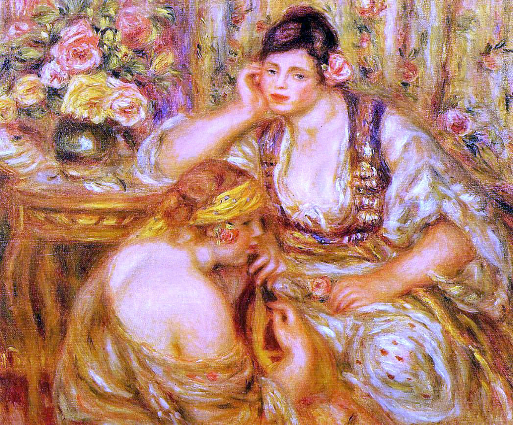  Pierre Auguste Renoir The Agreement - Hand Painted Oil Painting